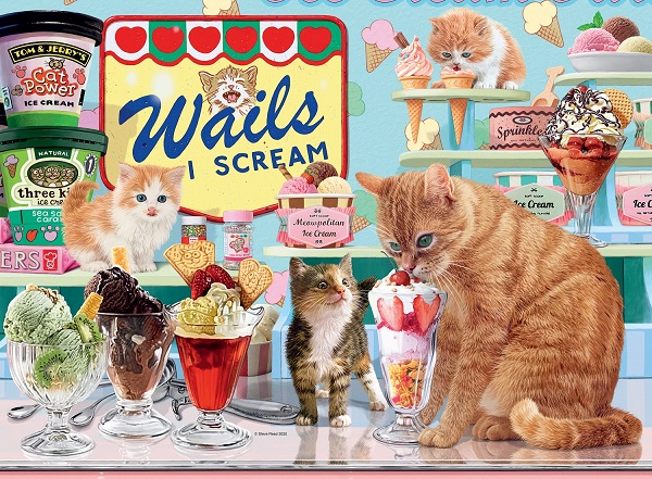 T73364 Ice Cream Parlour Kittens 500pc Puzzle.indd