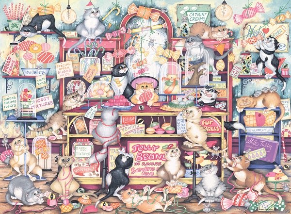 T75486 Mr Catkins Confectionary 500pc puzzle.indd
