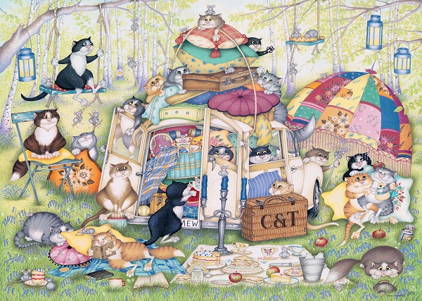 T77834 16975 Crazy Cats Lazy Sunday Afternoon 1000pc Puzzle.indd